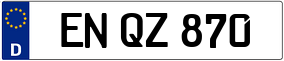 Trailer License Plate